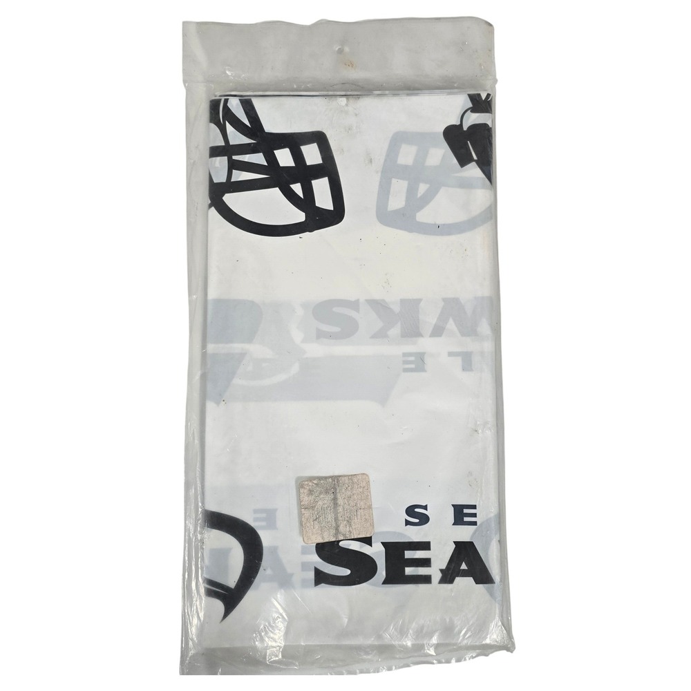 NFL Seattle Seahawks Table Cover Party Supplies White Blue - Picture 2 of 4